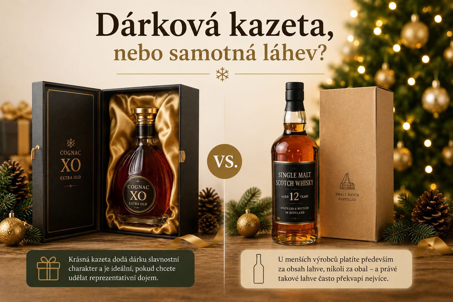 Dárková kazeta s prémiovým alkoholem