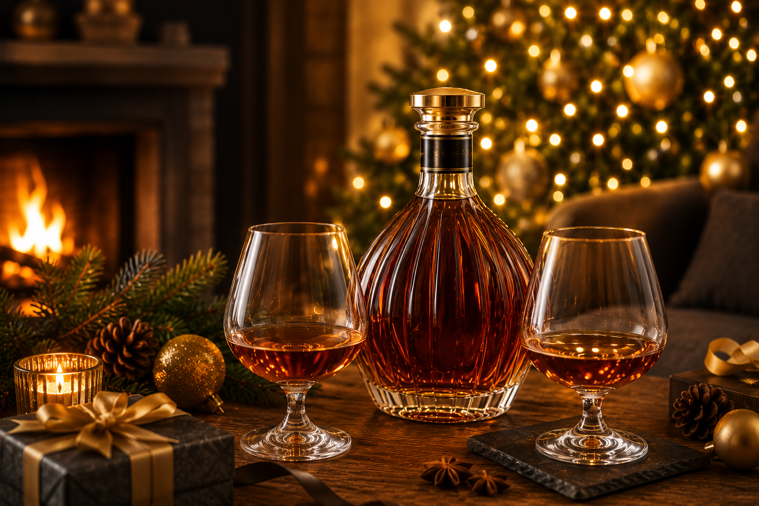 Výjimečný koňak, whisky nebo rum o Vánocích