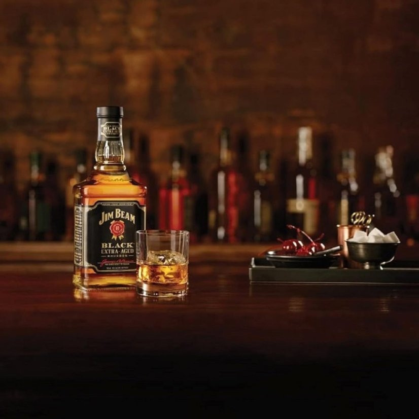 Jim Beam Black Extra Aged 43% 0,7l (holá lahev)