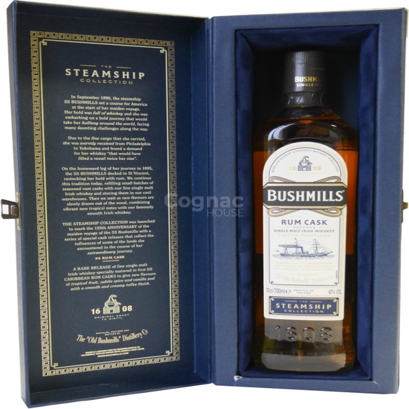 Bushmills Steamship Collection Rum Cask 40% 0,7 l (dárkový box)