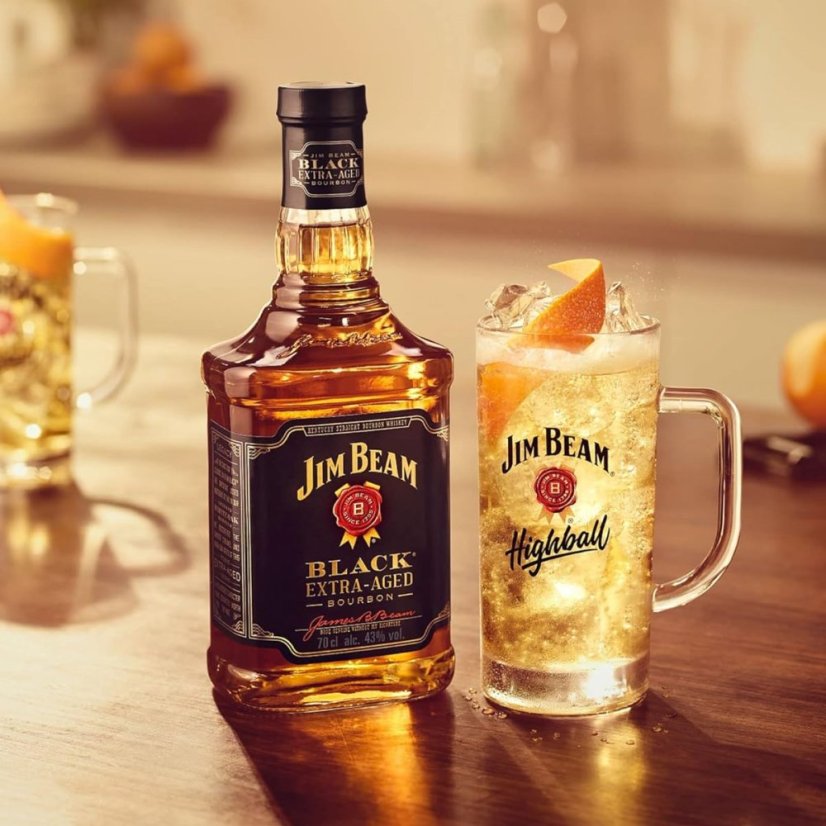 Jim Beam Black Extra Aged 43% 0,7l (holá lahev)