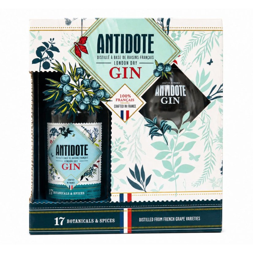 Antidote Gin London Dry 40% 0,7l (dárkové balení)