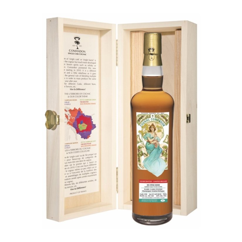 Comandon Rare Cask 2012 Fins Bois 42% 0,7l (dřevěný box)