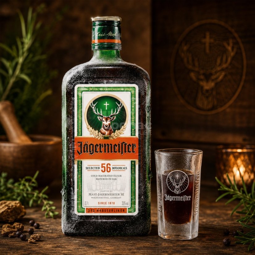 Jägermeister 35% 0,7l  (holá láhev)