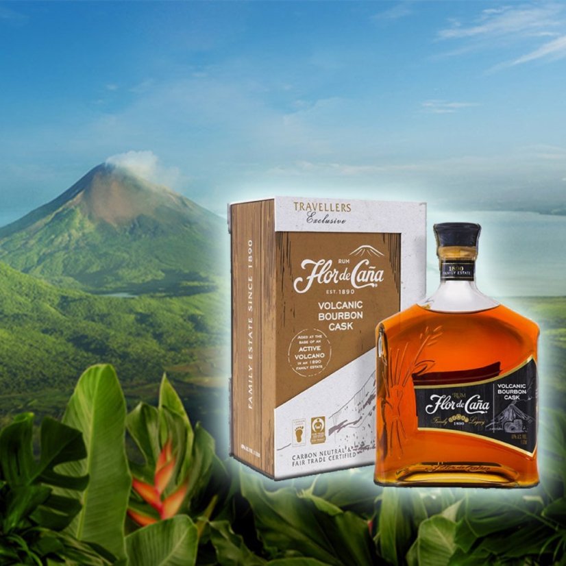 Flor de Caña Volcanic 40% 1,0l (karton)