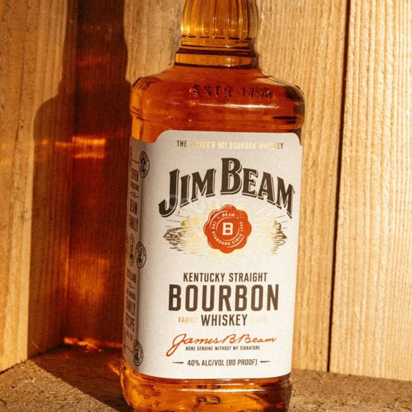 Jim Beam White Label 40% 1,0l (holá lahev)