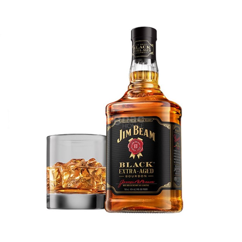 Jim Beam Black Extra Aged 43% 0,7l (holá lahev)