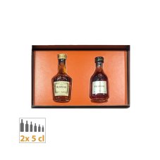 Sada 2x miniatura Hennessy 40% 2x 0,05l (dárkový set)