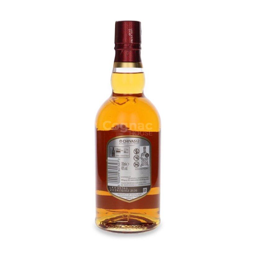 Chivas Regal 12 Years 40% 0,7l (holá lahev)