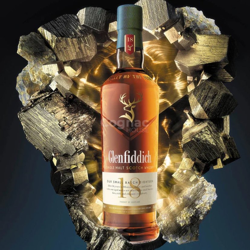 Glenfiddich 18YO 0,7l 40% (tuba)