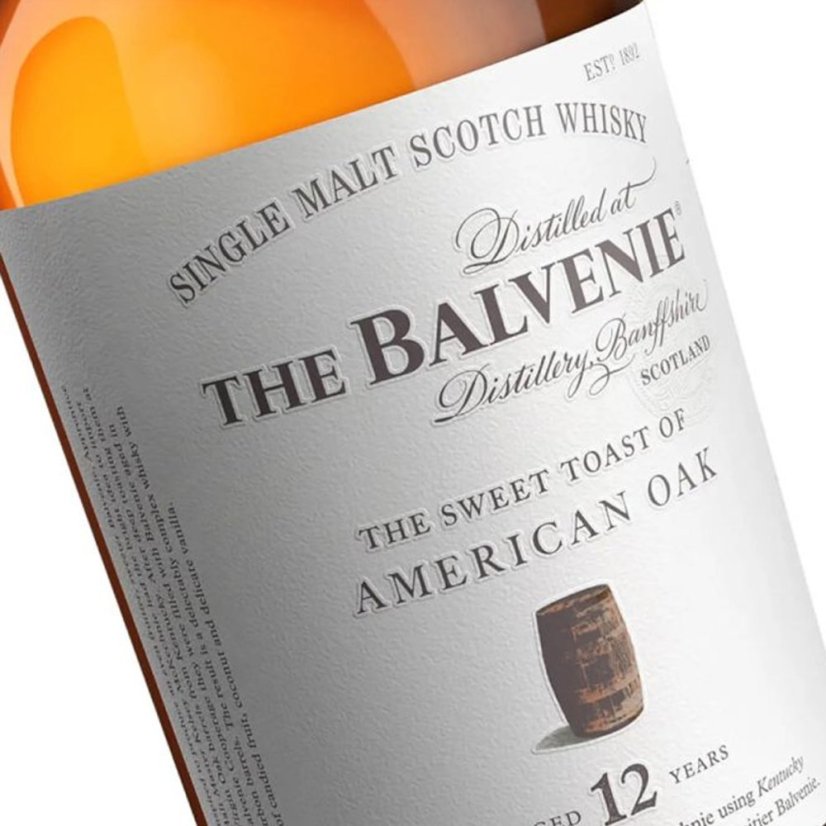 Balvenie 12 YO American Oak 0,7l 43% (tuba)