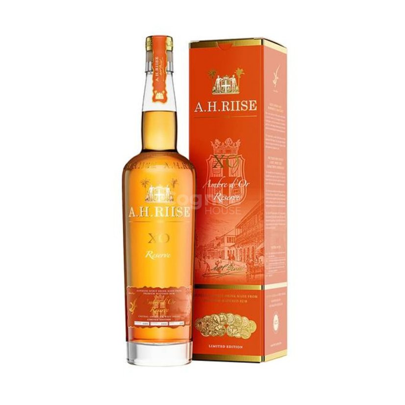 A. H. Riise XO Ambre d’Or 42% 0,7l (karton)
