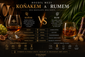 Rozdíl mezi koňakem a rumem – dvě cesty, dva světy