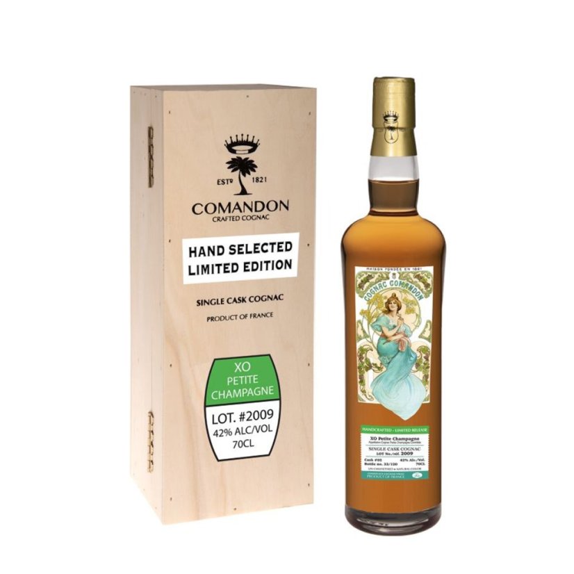 Comandon Rare Cask 2009 Petite Champagne 42% 0,7l (dřevěný box)