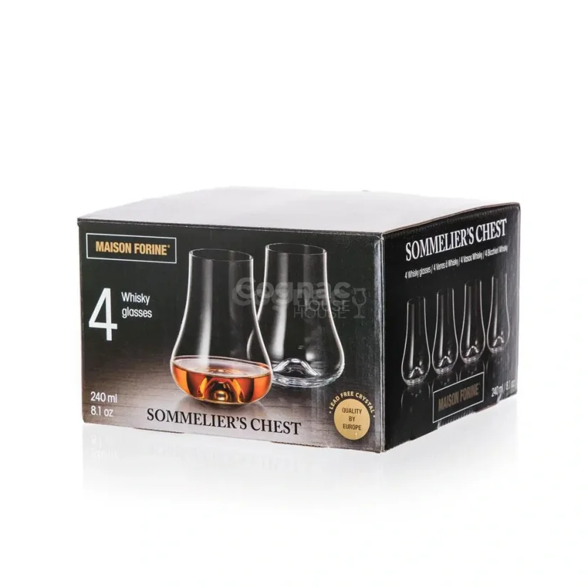 Sklenice Vetro Sommelier's Chest whisky 4x 240ml