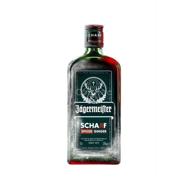 Jägermeister Scharf 33% 0,5l  (holá láhev)