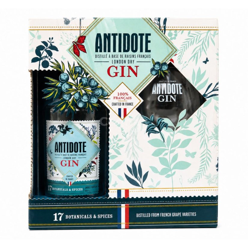 Antidote Gin London Dry 40% 0,7l (dárkové balení)