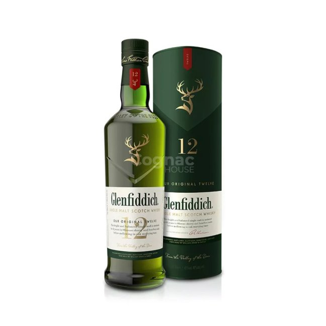 Glenfiddich 12YO 0,7L 40% (tuba)