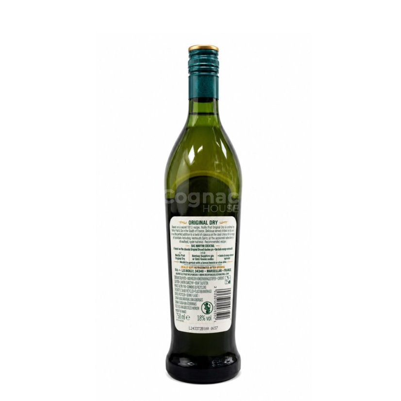 Noilly Prat Original Dry 18% 0,75l (holá lahev)