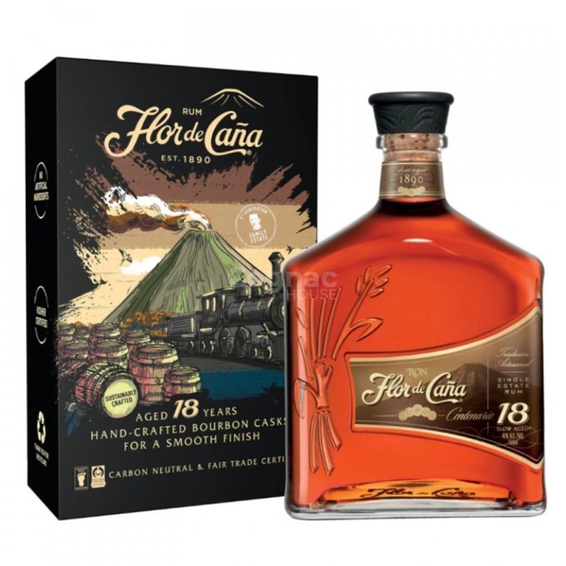 Flor de Caña 18yo 40% 0,7l (karton)