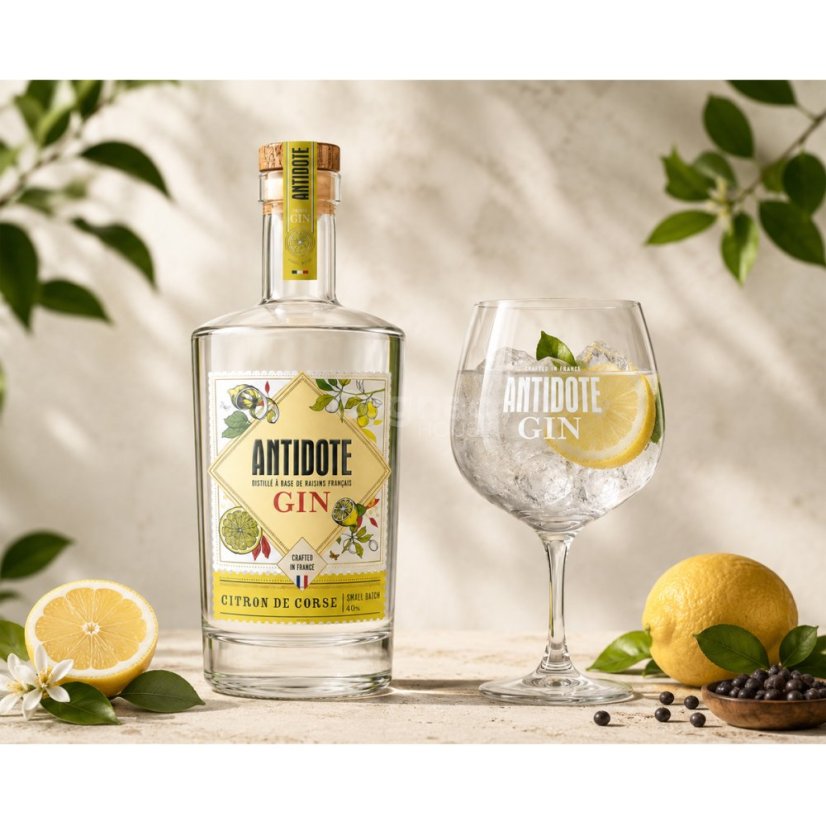Antidote Gin Citron de Corse 40% 0,7l (dárkové balení)