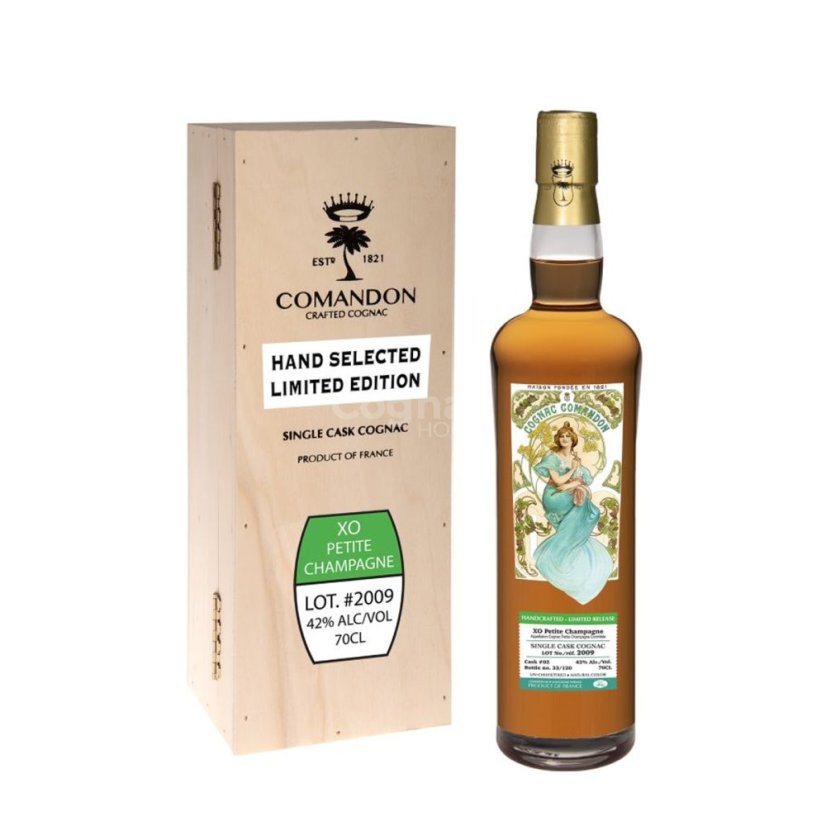 Comandon Rare Cask 2009 Petite Champagne 42% 0,7l (dřevěný box)