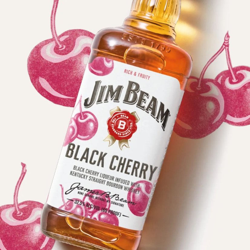Jim Beam Black Cherry 32,5% 0,7 l (holá lahev)