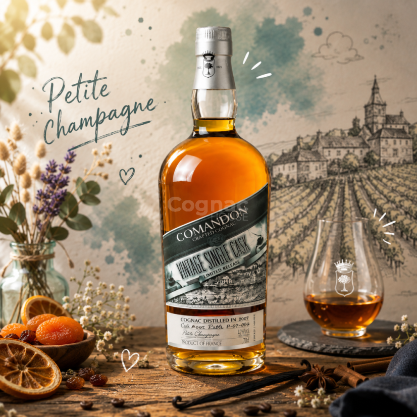 Comandon Single Cask 2007 Petite Champagne 42% 0,7l (karton)