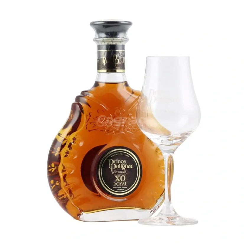 Prince Hubert de Polignac XO + sklenice 40% 0.35l (dárkový set)