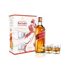 Johnnie Walker Red Label 40% 0,7l + 2x sklenice (dárkové balení)