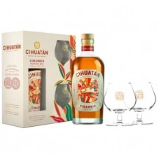 Cihuatán Cinabrio 12 YO + 2x sklenice 40% 0,7l (dárkové balení)