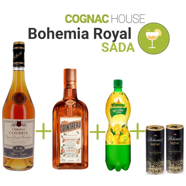 Sada Bohemia Royal koktejl
