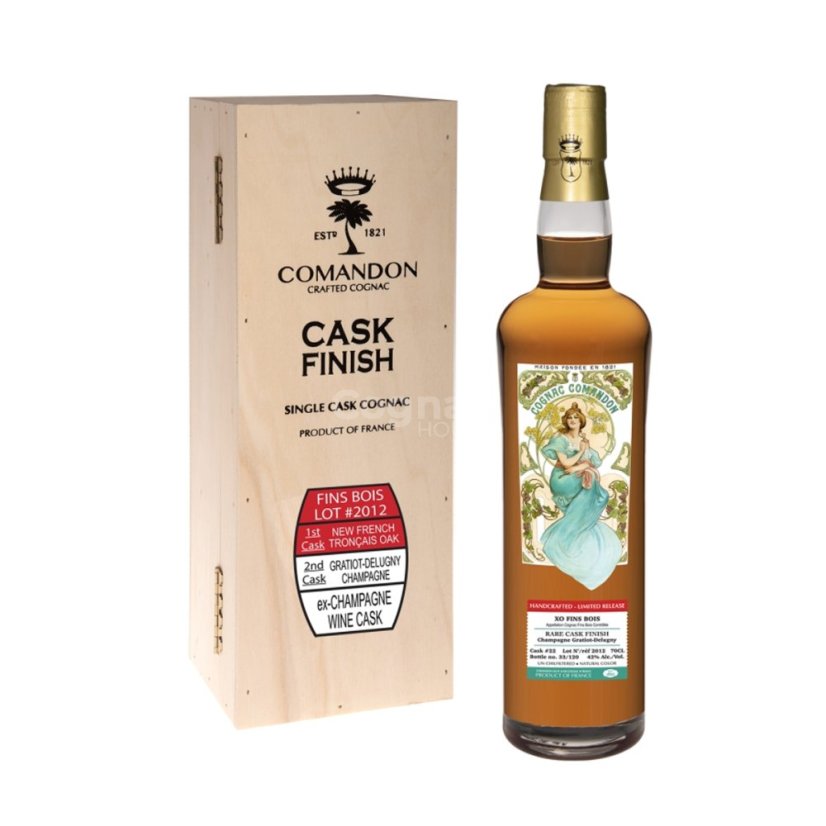 Comandon Rare Cask 2012 Fins Bois 42% 0,7l (dřevěný box)