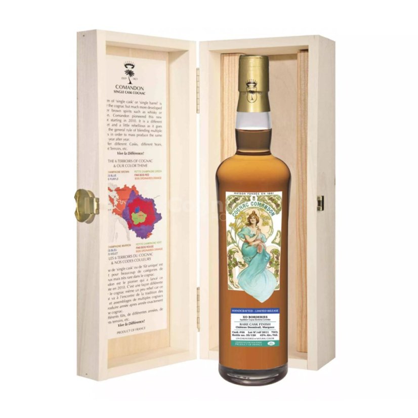 Comandon Rare Cask 2011 Borderies 42% 0,7l (dřevěný box)