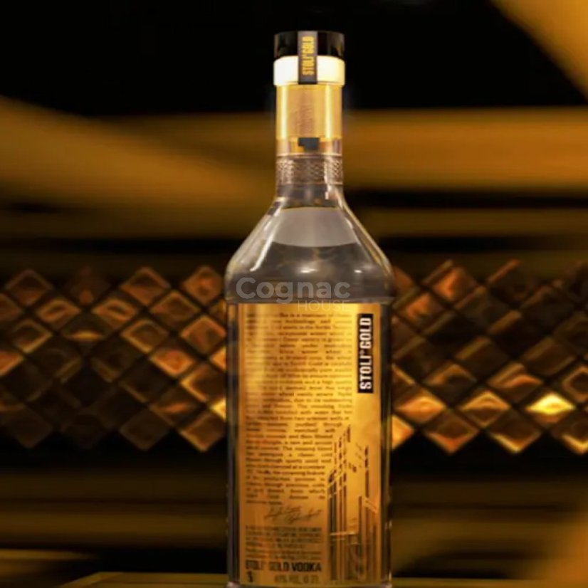 Stoli Gold vodka 40% 1l (holá lahev)