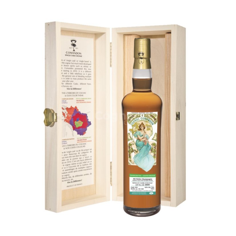 Comandon Rare Cask 2009 Petite Champagne 42% 0,7l (dřevěný box)