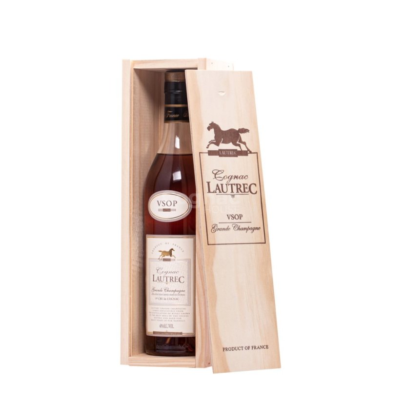 Lautrec VSOP Grande Champagne 40% 0,7l (dřevěný box)