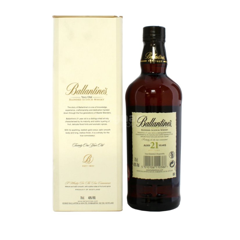 Ballantines 21YO 40% 0,7l (dárkový box)