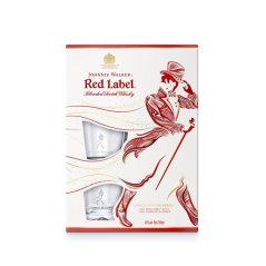Johnnie Walker Red Label 40% 0,7l + 2x sklenice (dárkové balení)