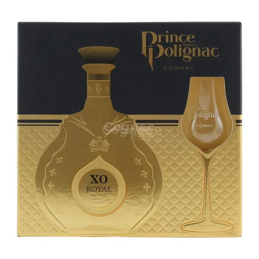 Prince Hubert de Polignac XO + sklenice 40% 0.35l (dárkový set)