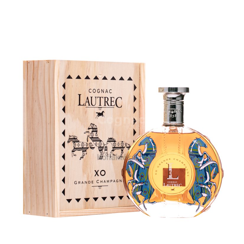 Lautrec Cognac XO Grande Champagne 40% 0,7l (dřevěný box)