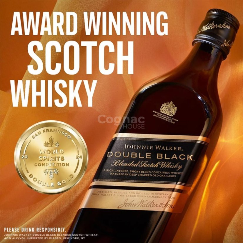 Johnnie Walker Double Black 40% 0,7l (holá láhev)