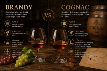Jaký je rozdíl mezi brandy a koňakem?