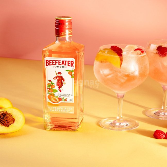 Beefeater Peach & Raspberry 37,5% 0,7 l (holá láhev)