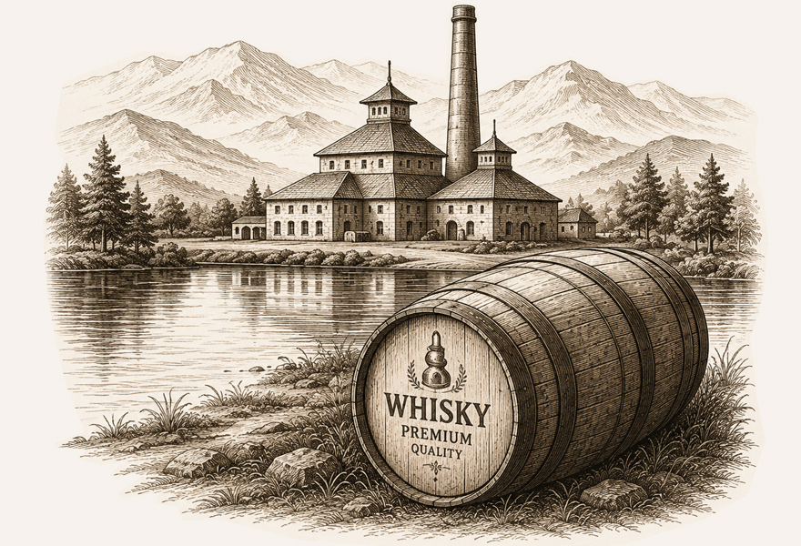 Whisky distillery